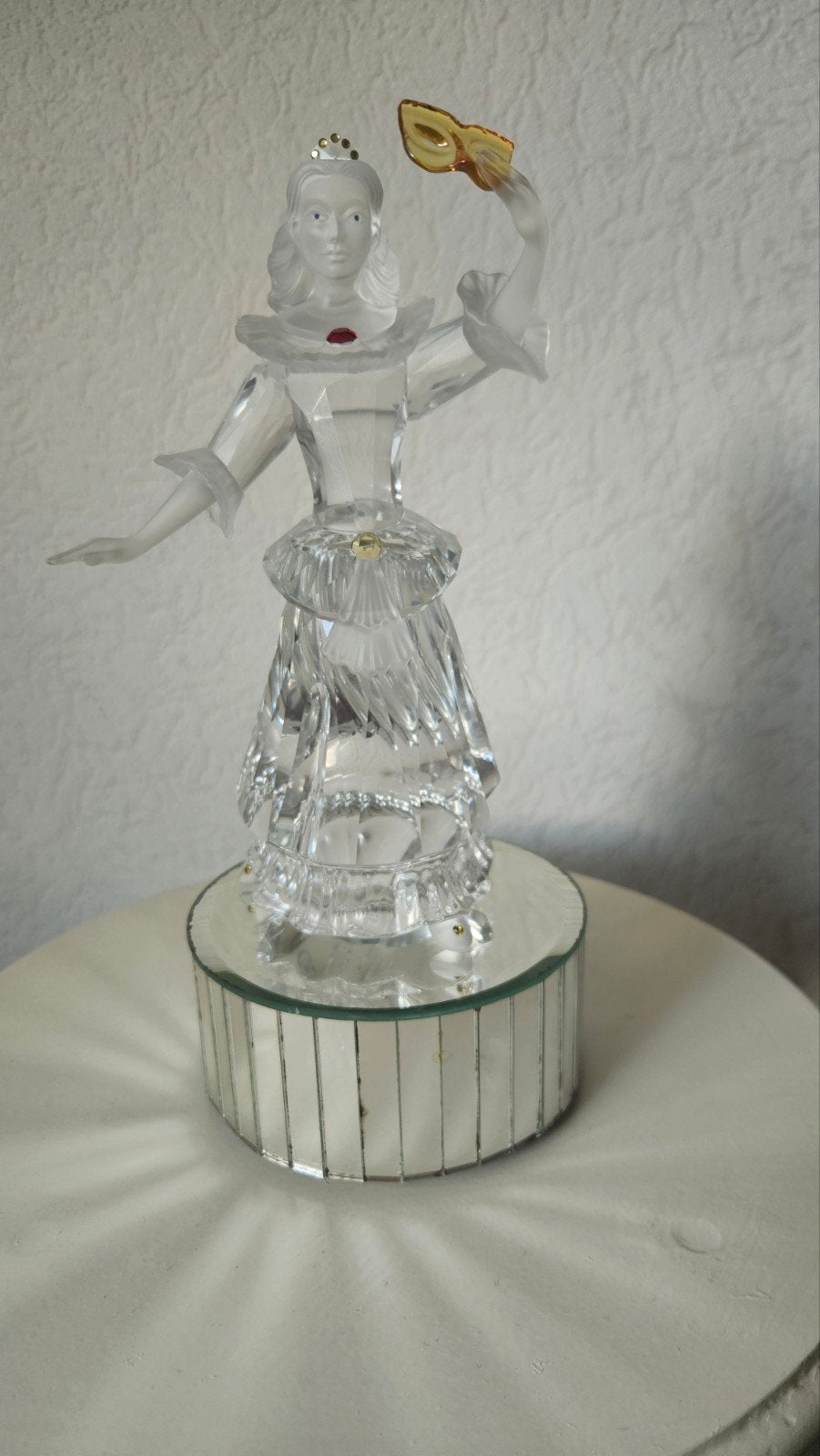 masquerade swarovski kristallen beeldje uit 2000 compl, Ophalen, Zo goed als nieuw, Figuurtje