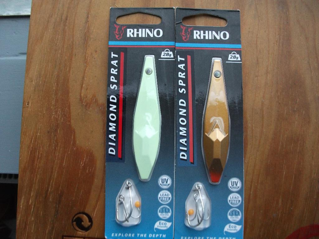 2 stuks 28 grams Rhino Diamond Sprat roofvis lepels, Watersport en Boten, Ophalen of Verzenden, Nieuw, Overige typen
