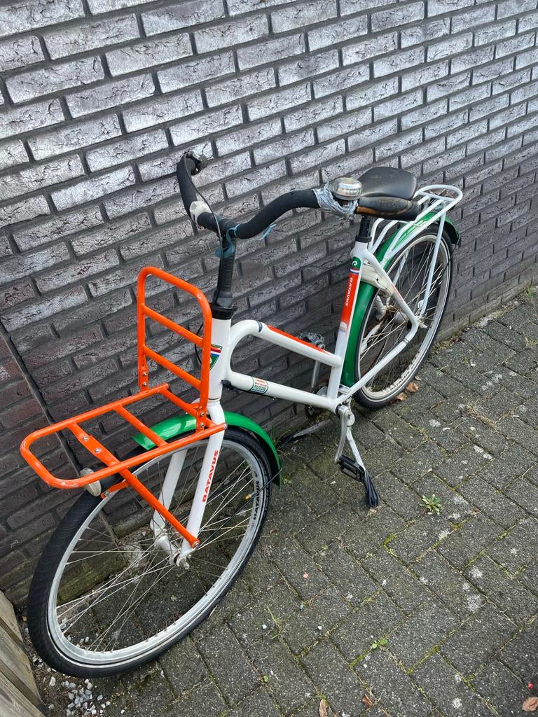 Kapotte Batavus fiets met voordrager - opknapper, Fietsen en Brommers, Fietsen | Dames | Damesfietsen, 50 tot 53 cm, Ophalen, Gebruikt