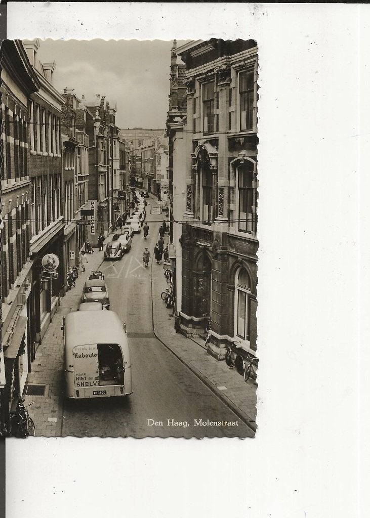 Den Haag Molenstraat Busje Drinkt Louter Kabouter 24-9-, Ophalen of Verzenden, 1940 tot 1960, Gelopen, Zuid-Holland