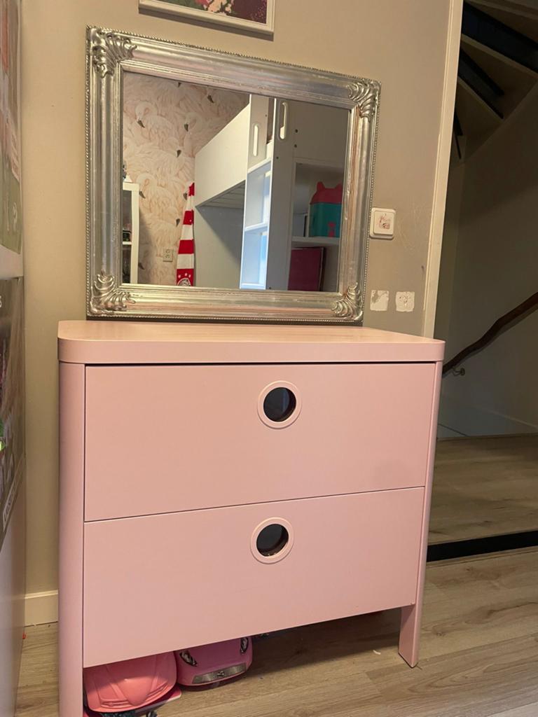 Roze IKEA ladekast voor kinderkamer, Huis en Inrichting, Kasten | Ladekasten, Ophalen, Zo goed als nieuw