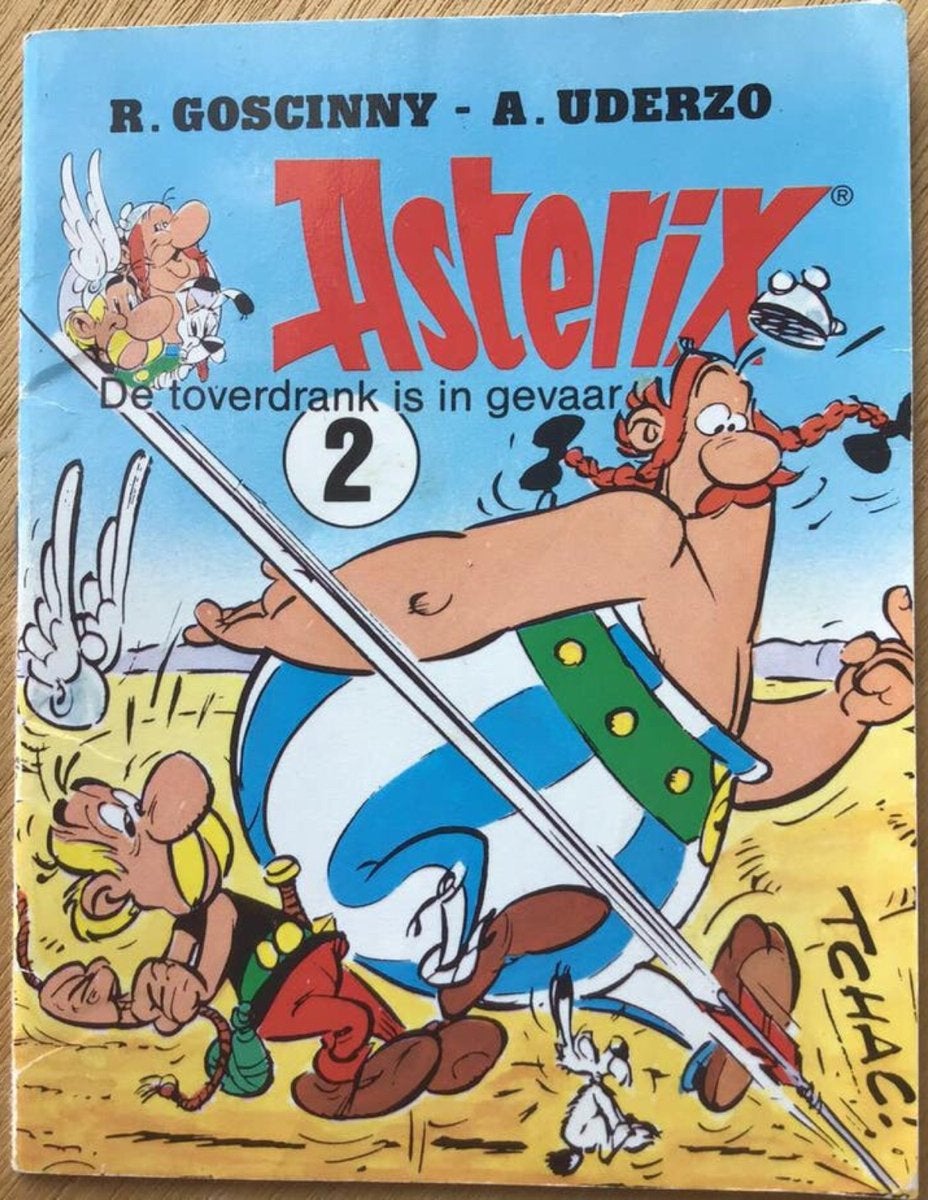 Mini boekje Asterix - De toverdrank is in gevaar! (deel 2), Ophalen of Verzenden, Asterix en Obelix, Gebruikt, Boek of Spel