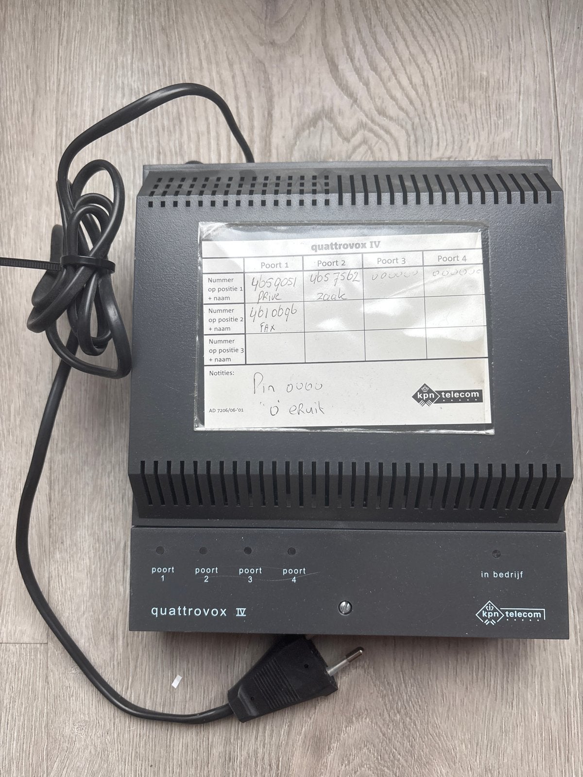 KPN Telecom Quattrovox IV Telefooncentrale, Ophalen of Verzenden, Gebruikt