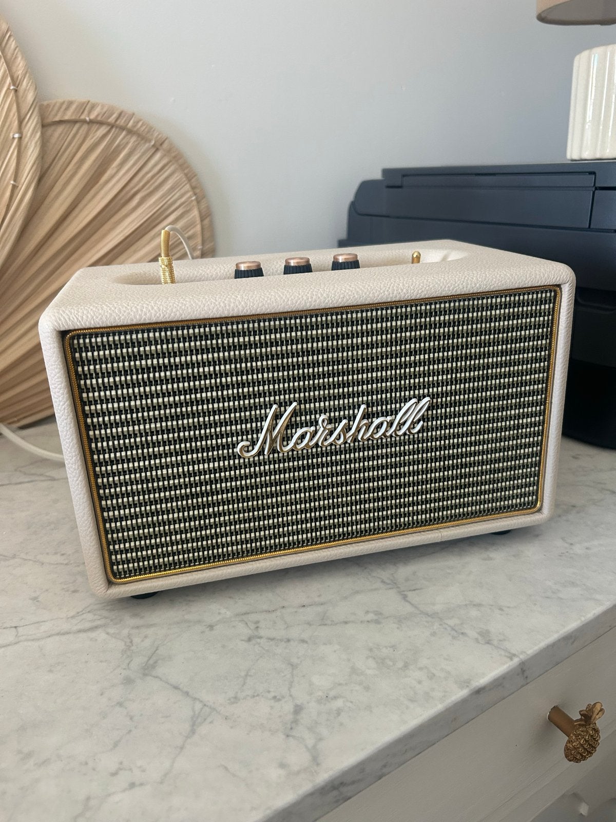 Marshall Acton II Bluetooth Speaker - Crème, Audio, Tv en Foto, Luidsprekers, Ophalen, Zo goed als nieuw, Draagbare speaker, AUX-ingang
