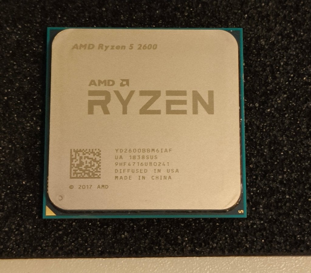Ryzen 5 2600 CPU - 6 cores AM4, Computers en Software, Processors, 6-core, Gebruikt, Socket AM4, 3 tot 4 Ghz