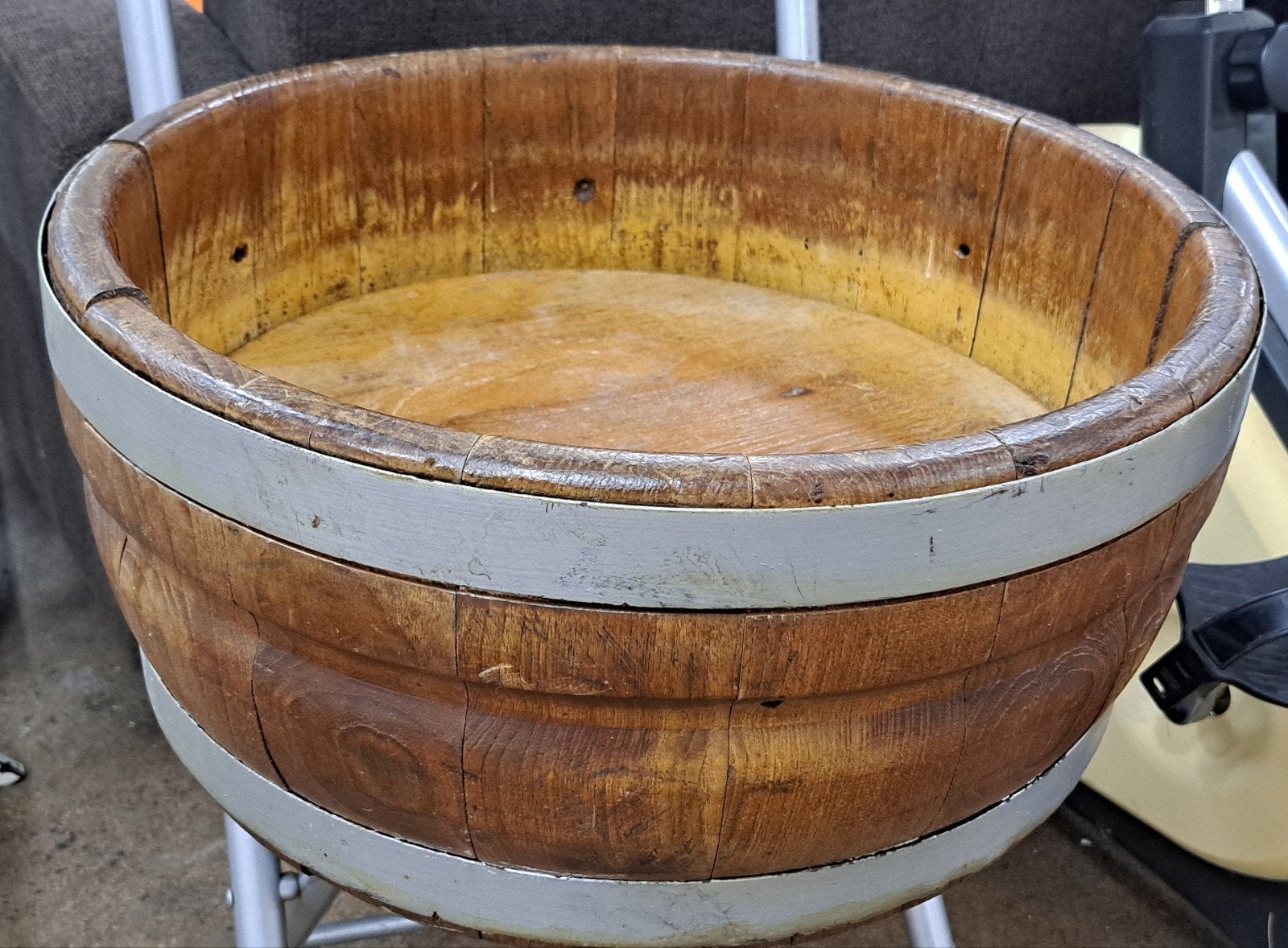 kaasbak brocante, Ophalen