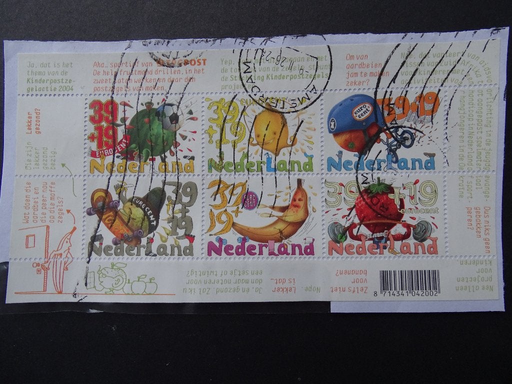 Postzegels NL / Kinderpostzegels 2004, Postzegels en Munten, Ophalen of Verzenden, Na 1940, Gestempeld