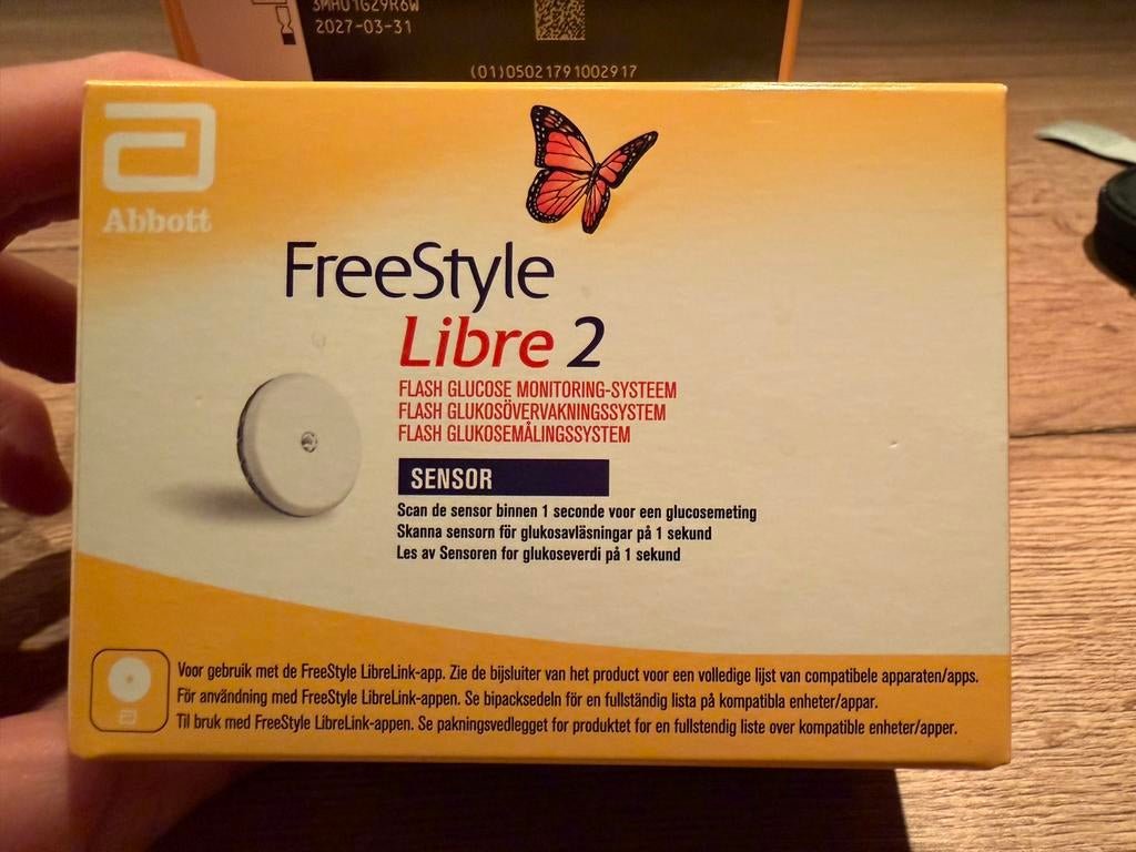 4  Freestyle Libre 2 Flash Glucose Monitoring Systeem Sensor, Ophalen of Verzenden, Nieuw, Overige typen