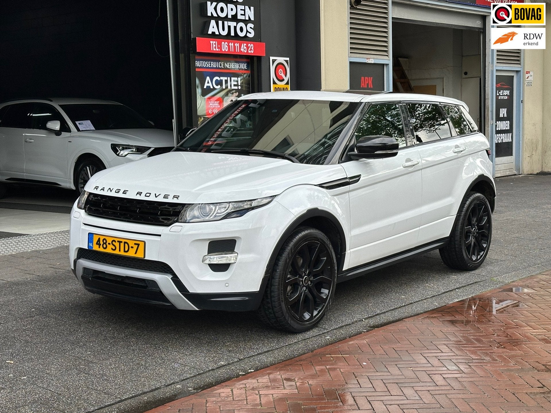 Land Rover Range Rover Evoque 2.2 SD4 4WD Aut Leer Navi Came, Auto's, Automaat, Euro 5, 15 km/l, Zwart