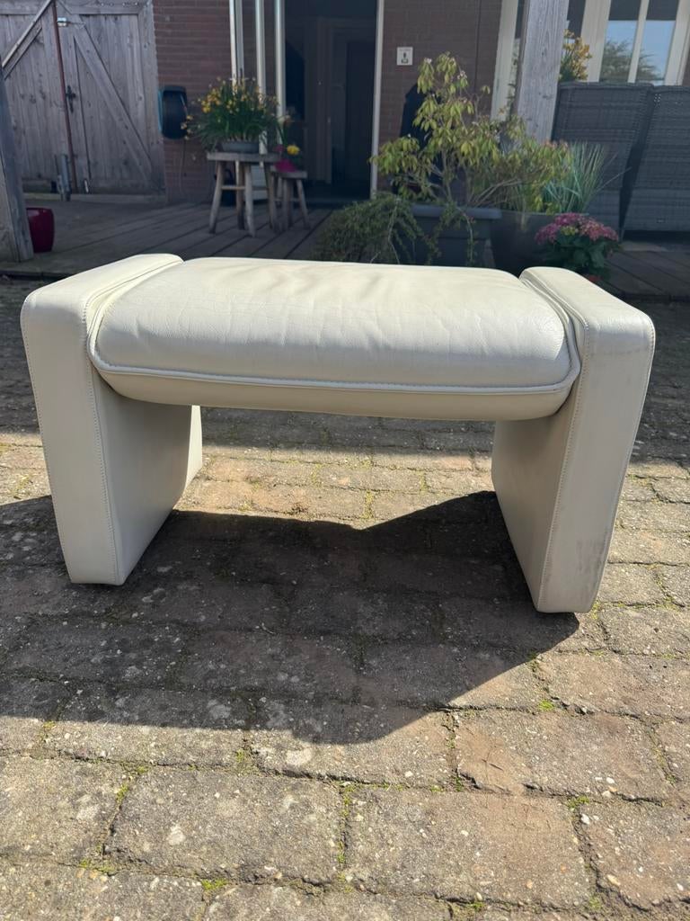 Leolux Hocker, Ophalen, Minder dan 50 cm, Gebruikt, Leer