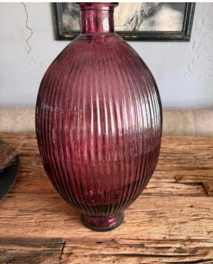 Mica Decorations Firenza Vaas 59 cm  hoog NIEUW, Huis en Inrichting, Ophalen of Verzenden, Nieuw, Gerecycled glas, Glas