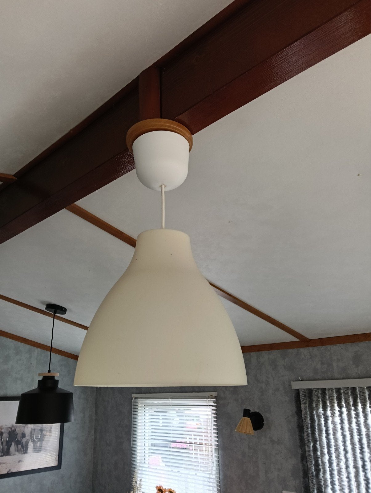 Twee hanglampen ikea, Ophalen of Verzenden, Gebruikt, Kunststof, Ikea