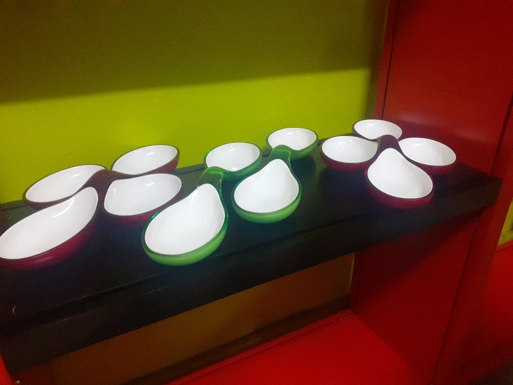 Guzzini design diverse jaren 90 snacktray schaal retro, Verzamelen, Ophalen of Verzenden, Overige typen