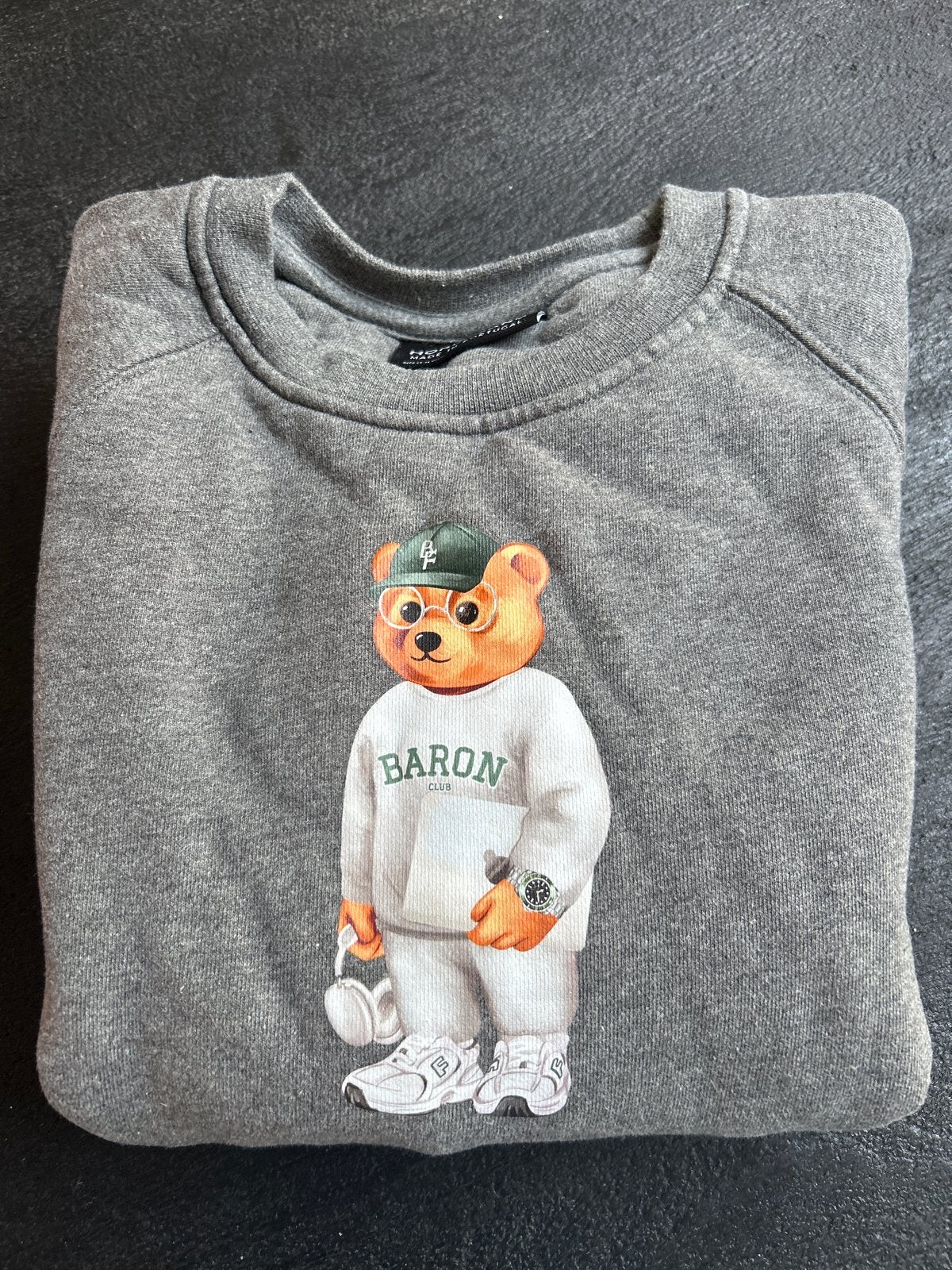 Honegang trui met teddybeer print, maat 152-164, Ophalen of Verzenden, Gebruikt, Jongen