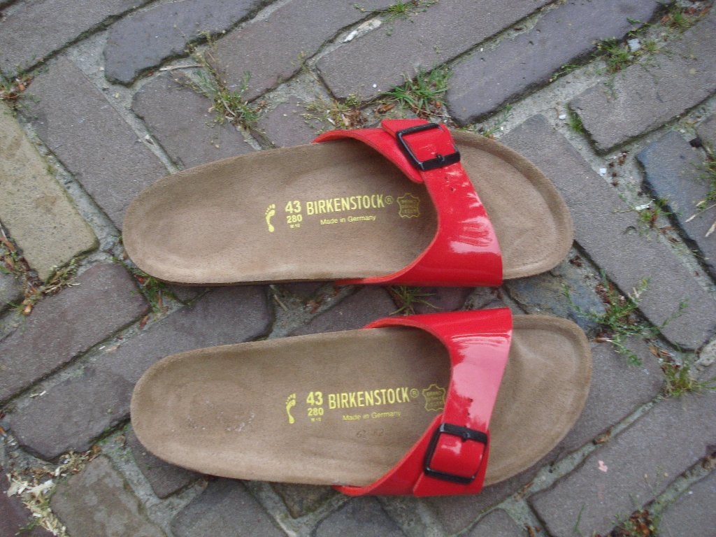 BIRKENSTOCK MADRID ROOD 43 NU GRATIS VERZENDING PER POST, Slippers, Verzenden, Nieuw, Rood