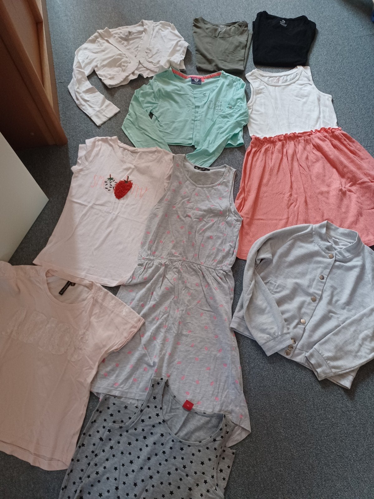 10 stuks meisjes kinderkleding mt 146/ 152/ 158, Ophalen of Verzenden, Zo goed als nieuw, Maat 146