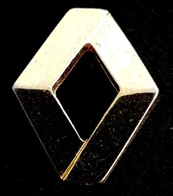 Renault ruit pin- goudkleur, Verzenden, Nieuw, Transport, Speldje of Pin