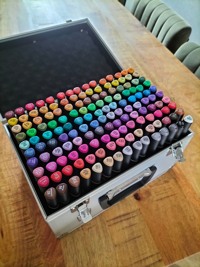 Decotime alcohol markers +/- 400 stuks, Ophalen, Zo goed als nieuw, Potlood of Stift