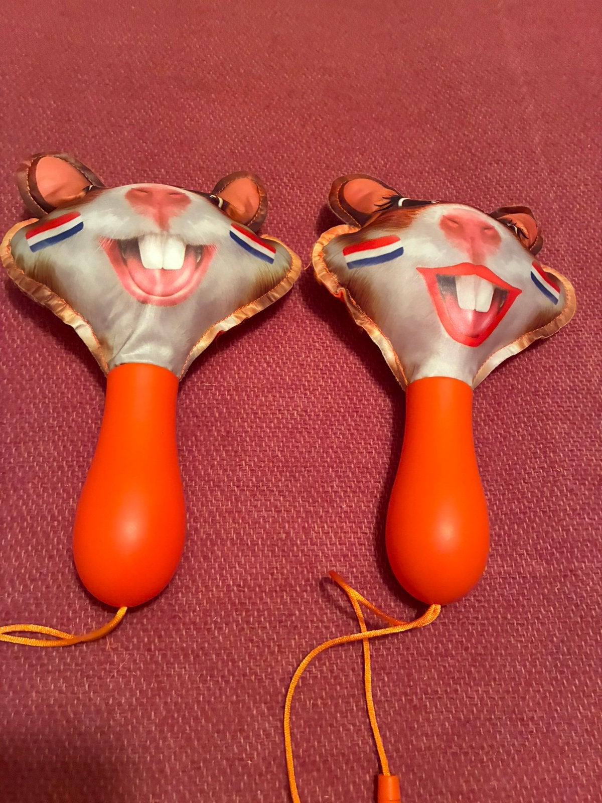 2 hamster samba ballen oranje, Ophalen of Verzenden, Zo goed als nieuw, Oranje of Koningsdag