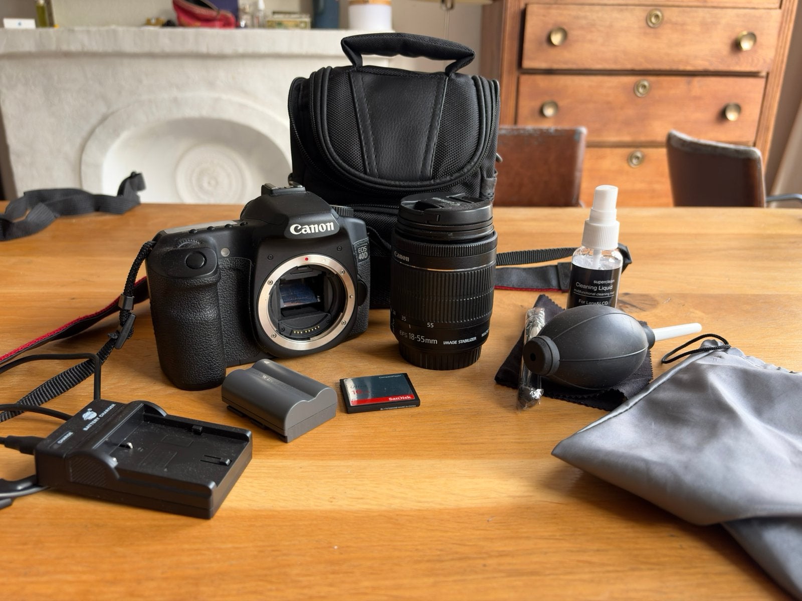 Canon 40D Kit, Audio, Tv en Foto, Spiegelreflex, Canon, Ophalen of Verzenden, Geen optische zoom