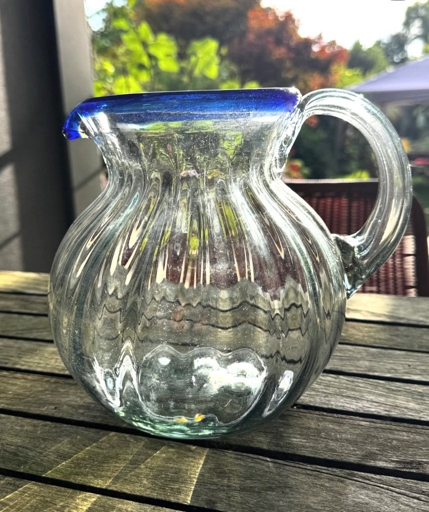 Karaf in glas, Ophalen of Verzenden, Zo goed als nieuw, Overige typen