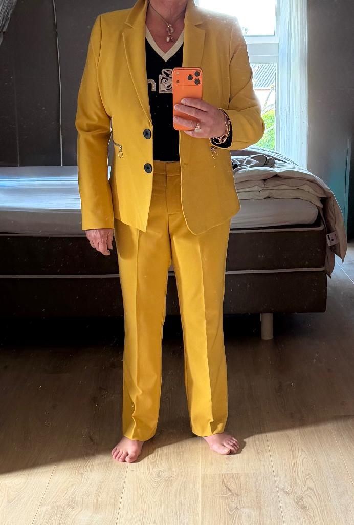 &co woman blazer en broek mt.xxl nieuw, Geel, Maat 46/48 (XL) of groter, &Co Woman, Nieuw