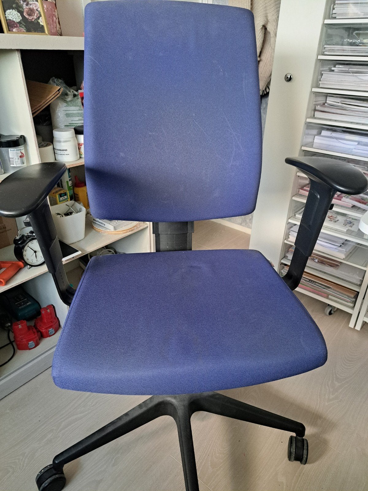 Bureaustoel, Ophalen, Gebruikt, Zwart