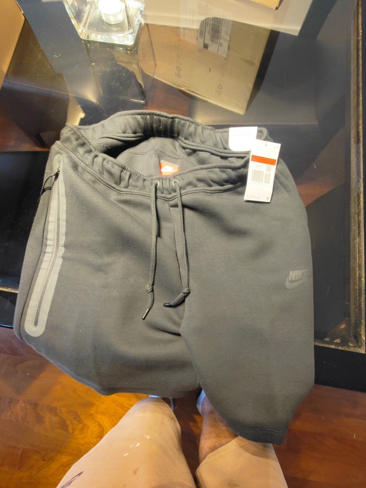 Nike Tech Fleece Short Joggingbroek Heren - Maat L - Zwart, Maat 52/54 (L), Zwart, Nike, Nieuw
