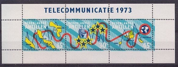 Nederlandse Antillen 478 postfris Telecom 1973, Ophalen of Verzenden, Postfris