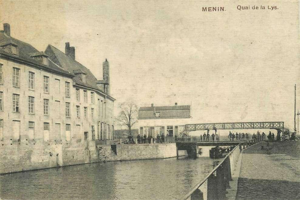 381-224-045 Menin Quai de la Lys Menen, Verzamelen, Verzenden, Voor 1920, Overig Europa