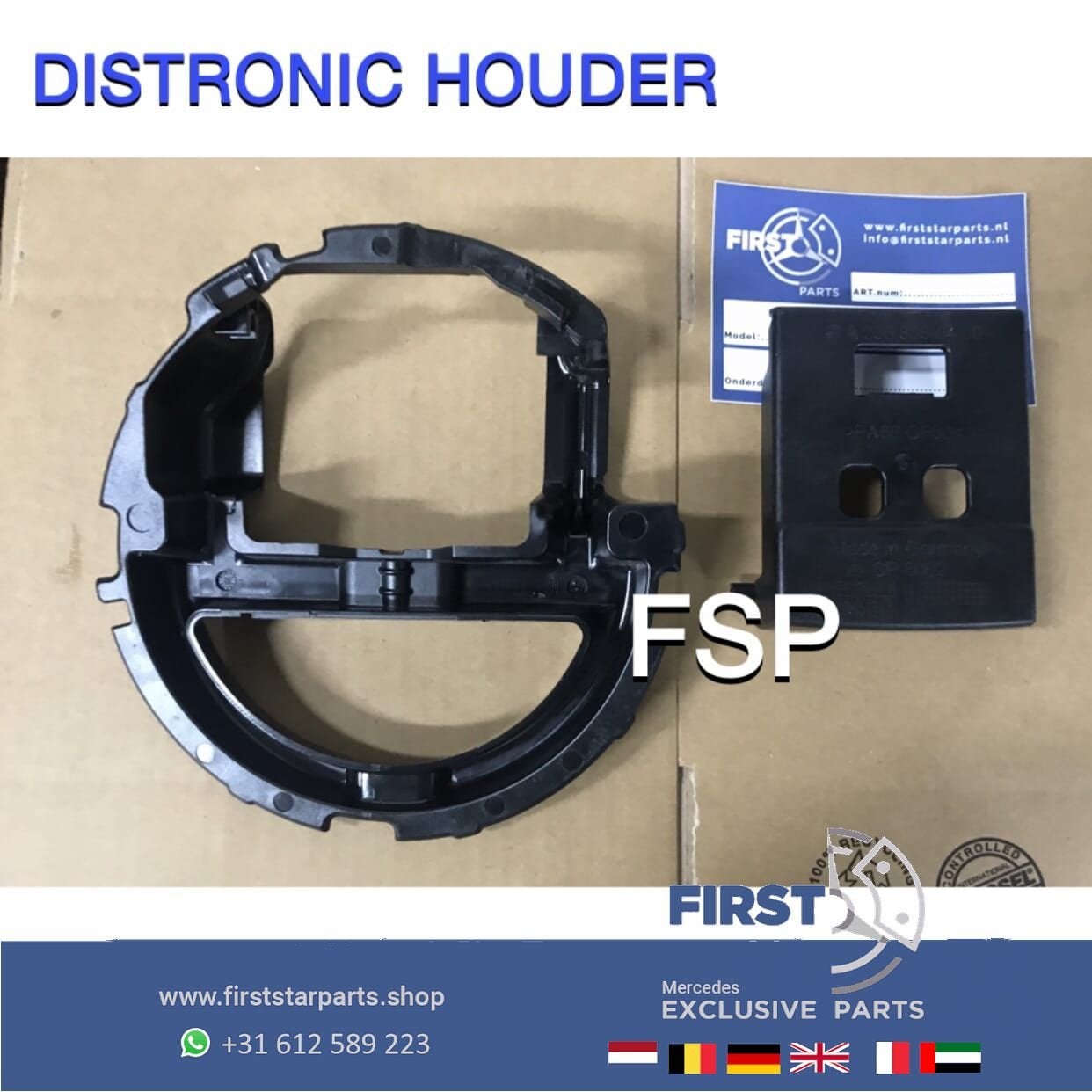 W205 C205 FACELIFT (VOORBUMPER GRIL) RADAR HOUDER Mercedes C, Gebruikt, -, Ophalen of Verzenden, -