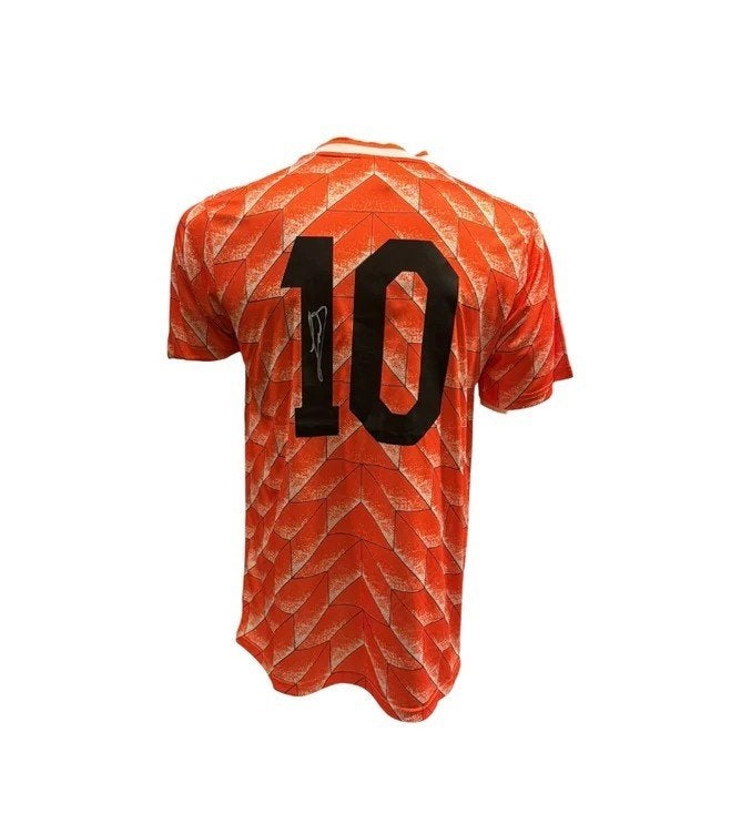 Ruud Gullit Nederland 1988 gesigneerd Thuis Shirt, Soccersignings.nl, Shirt, Ophalen of Verzenden, Zo goed als nieuw