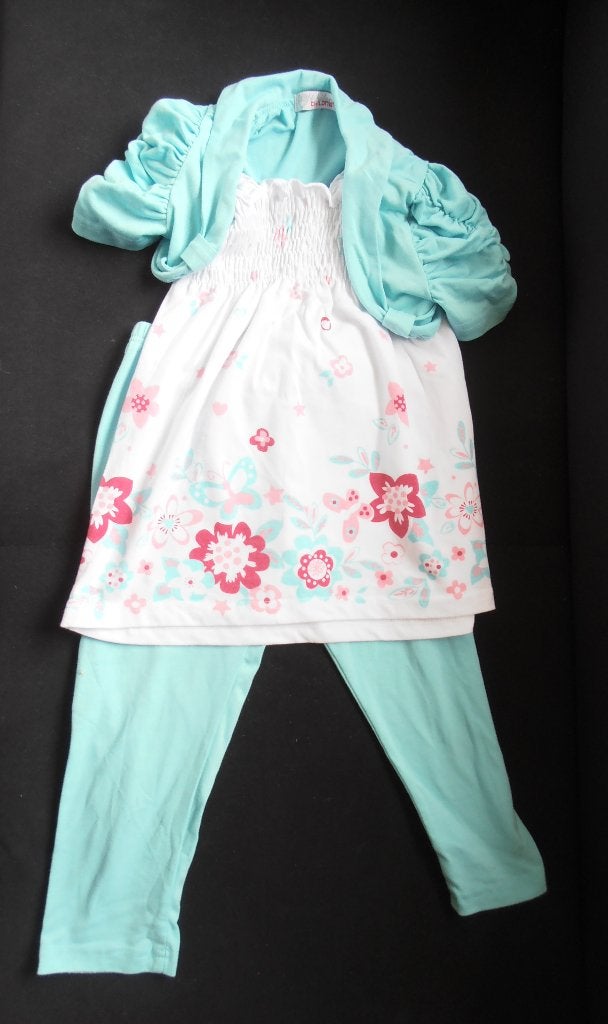 tuniek/kort vestje met legging maat 110/116, Ophalen of Verzenden, Gebruikt, Meisje, Setje
