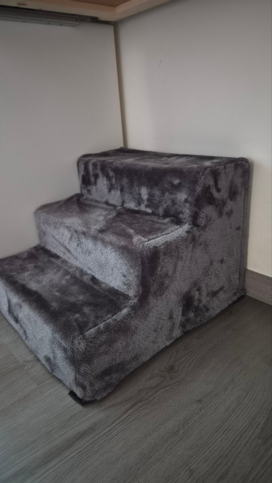Zacht Pluche Hondentrapje / Huisdierentrap (3 Treden), Ophalen, Zo goed als nieuw
