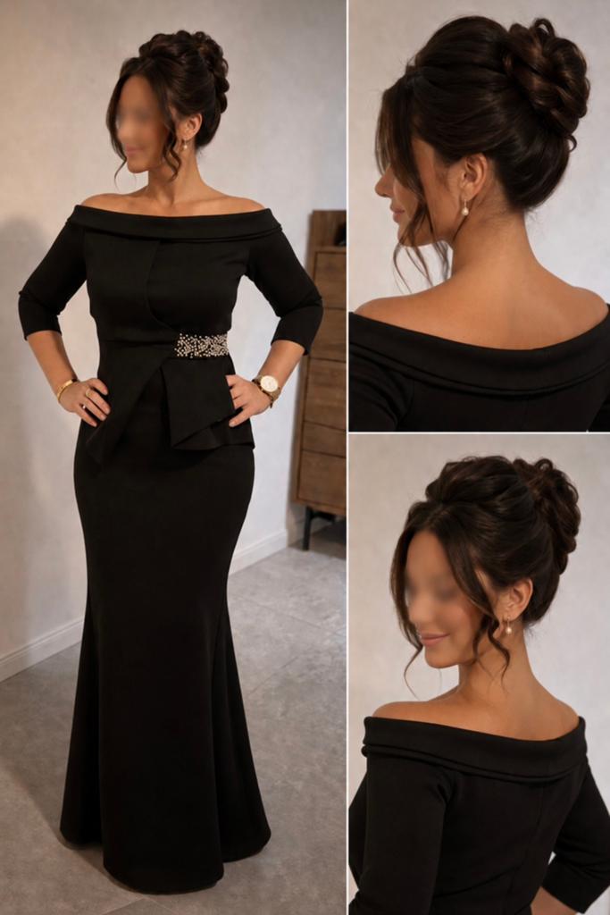 Mooie elegante jurk, Kleding | Dames, Gelegenheidskleding, Maat 38/40 (M), Galajurk, Zwart, Ophalen of Verzenden