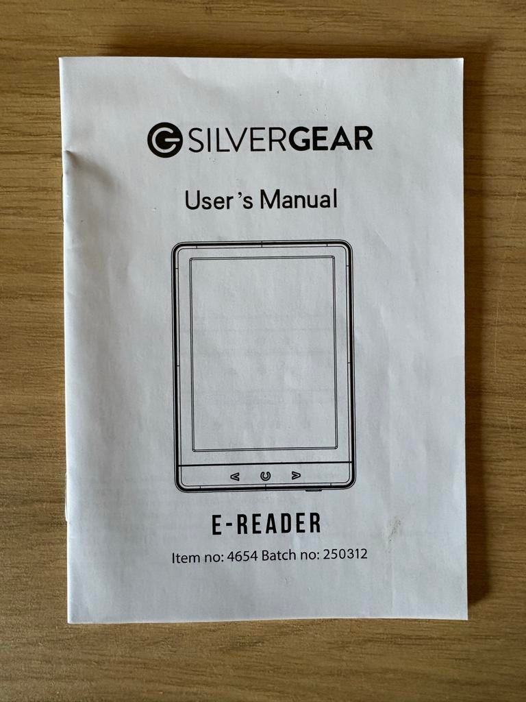 Silvergear E-reader -  Nieuw, Computers en Software, Ophalen, Nieuw, 4 GB of minder, Touchscreen
