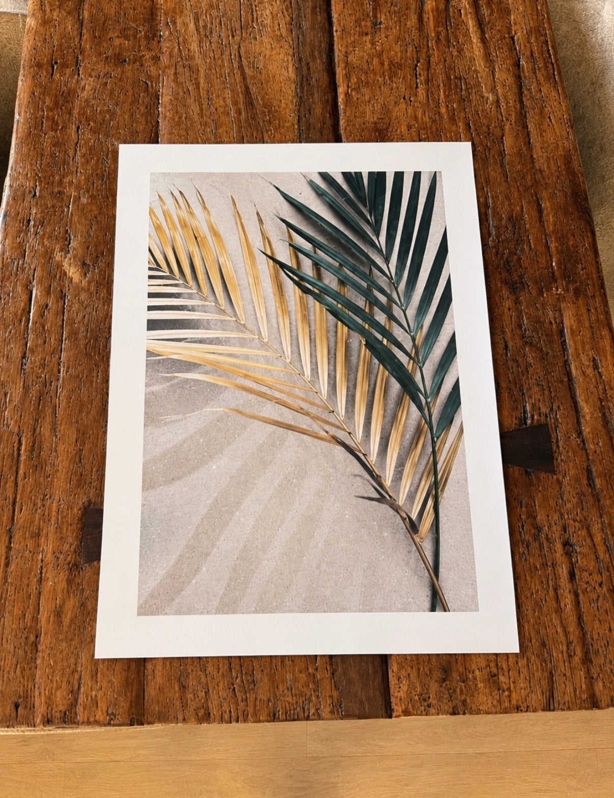Golden Leaves poster 50x70 cm - Desenio, 50 – 75, Ophalen of Verzenden, Zo goed als nieuw, Foto of Poster