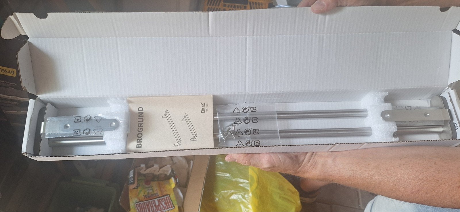 IKEA Brogrund Ophangrekje - Nieuw in verpakking, Ophalen of Verzenden, Nieuw, IKEA, Badkamerrek