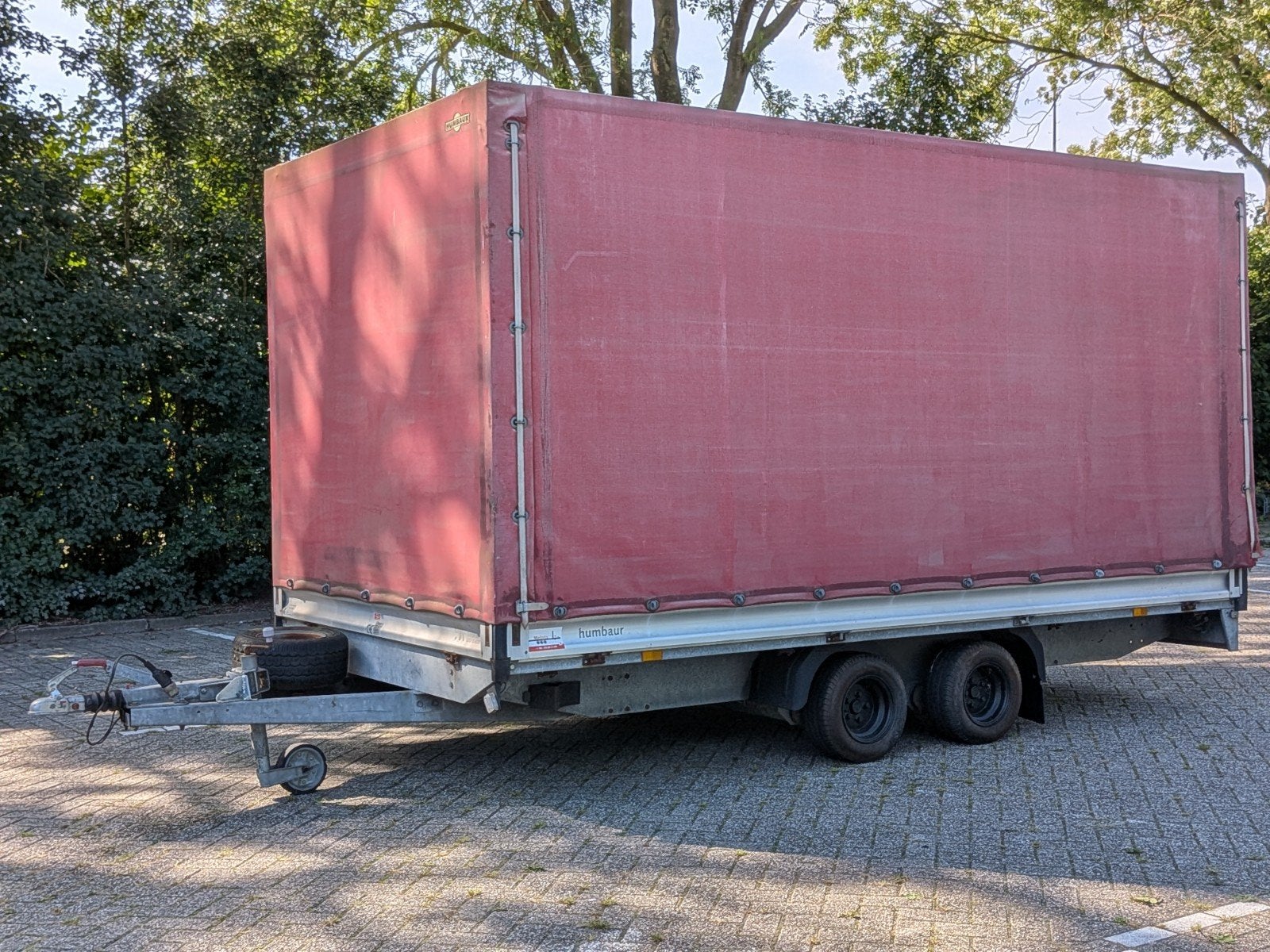 Humbaur HN2000 huifaanhangwagen 3000kg autosport motorsport, Ophalen, Gebruikt