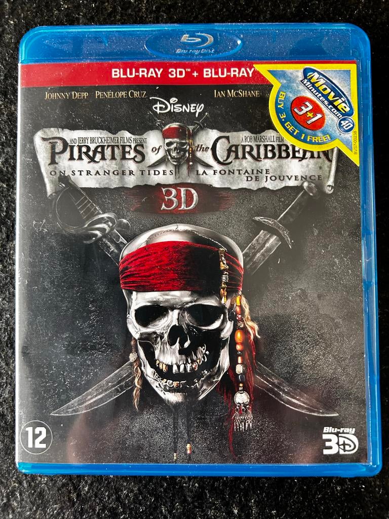 Pirates of the Caribbean: On Stranger Tides Blu-ray 3D, Ophalen, Gebruikt, Avontuur