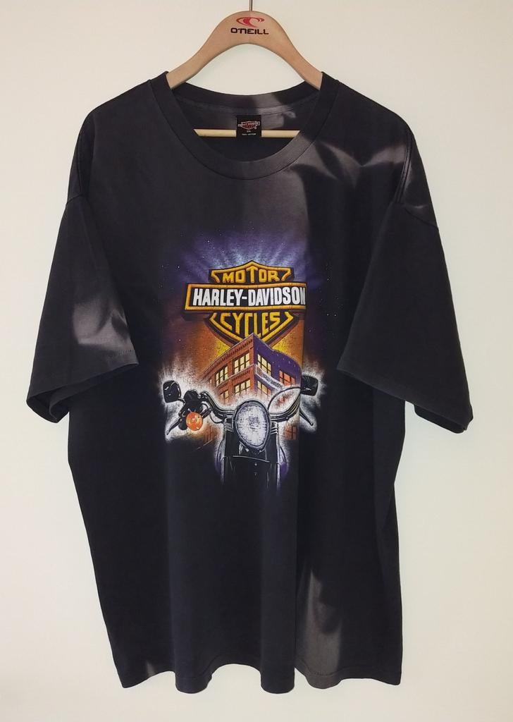 Vintage Harley Davidson 3XL, Ophalen, Overige maten, Zwart