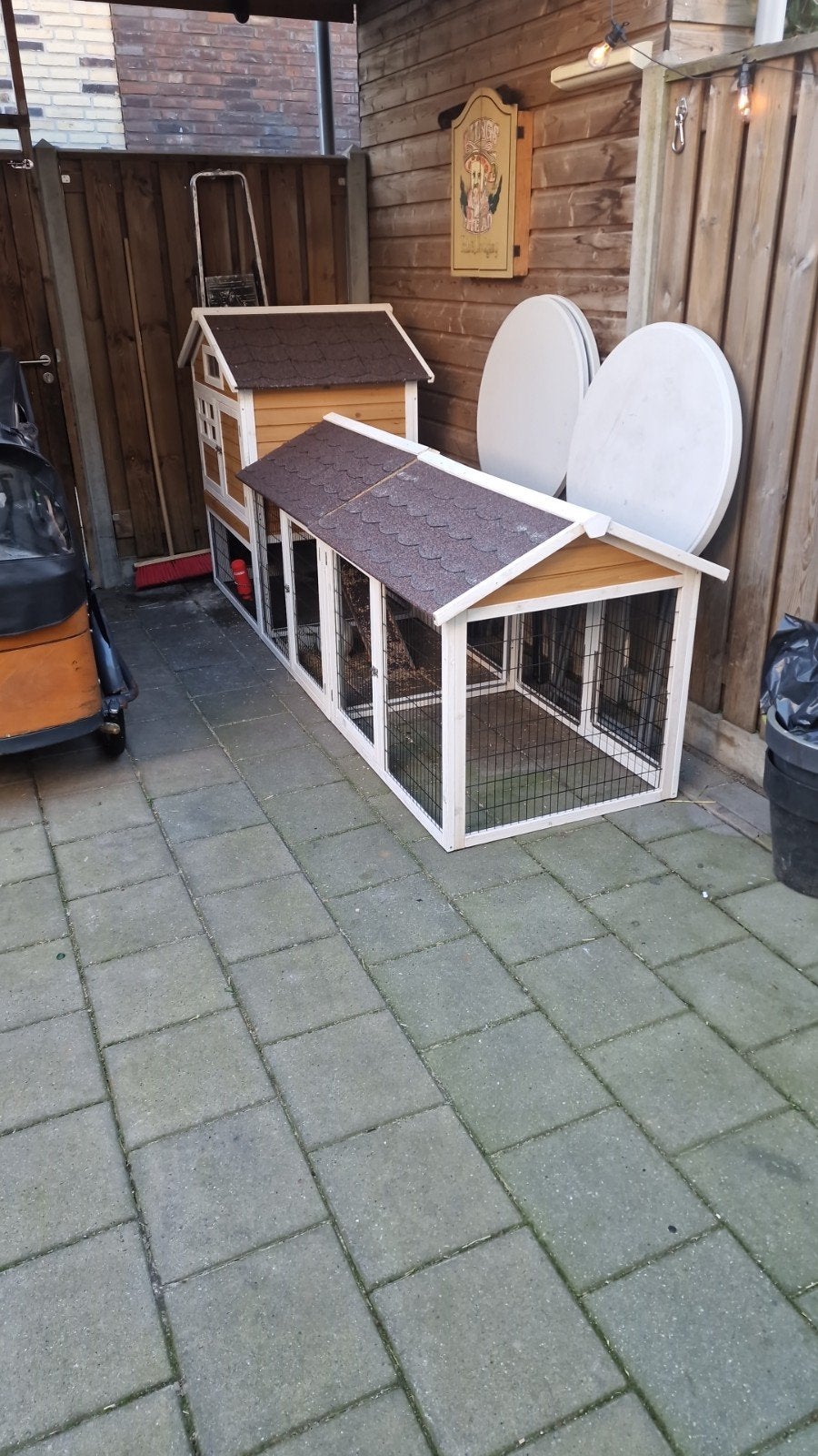 konijnenhok, Dieren en Toebehoren, Ophalen, 110 cm of meer, Zo goed als nieuw, 90 cm of meer