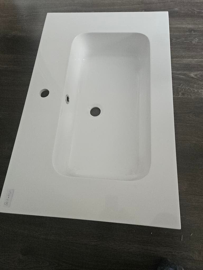 Nieuwe wastafel 80,50 x 51,50 cm Wit., Ophalen, Nieuw, Wastafel