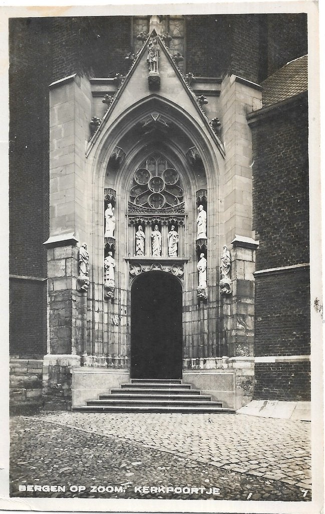 AK Bergen op Zoom - Kerkpoortje, Verzenden, 1920 tot 1940, Ongelopen, Noord-Brabant