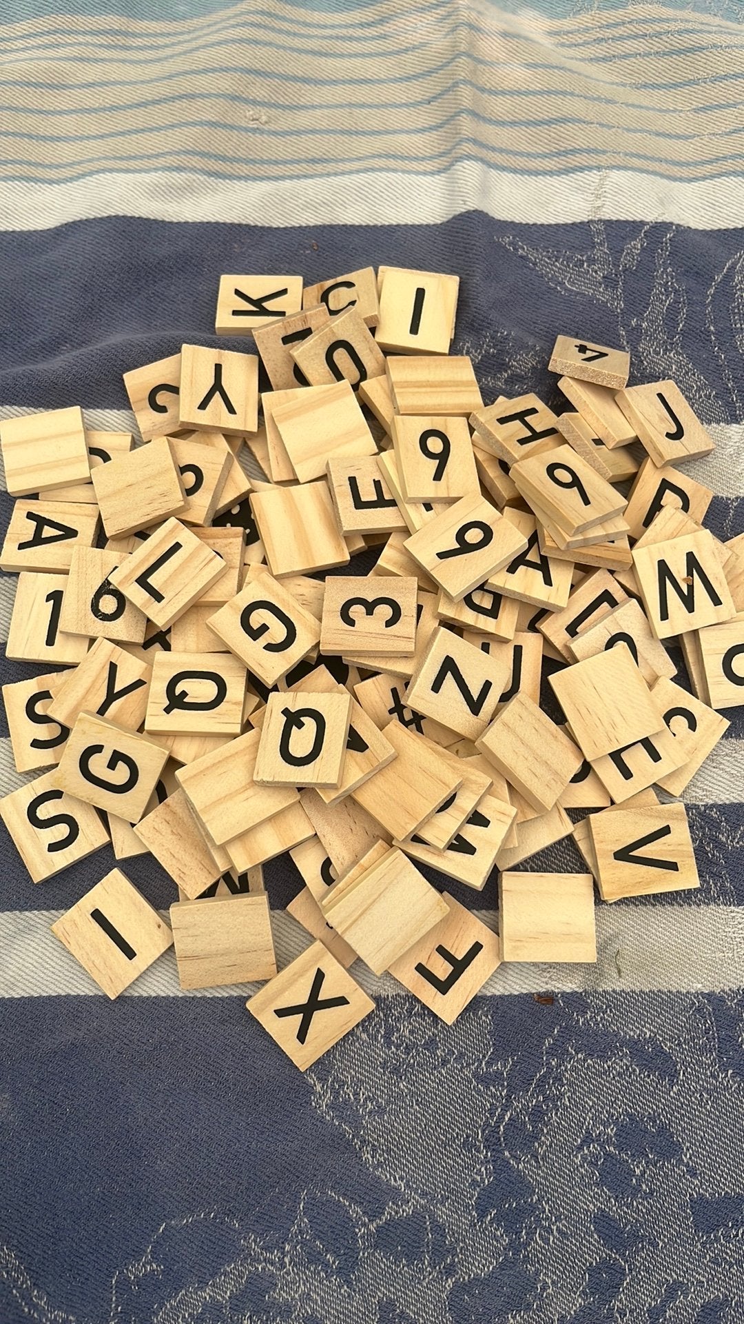 Allerlei houten letter plankjes, Ophalen of Verzenden, Gebruikt