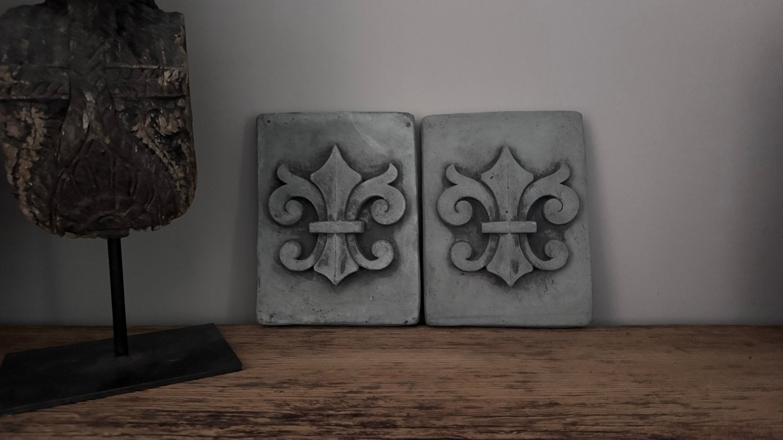 Decoratieve Fleur de Lis wanddecoratie (set van 2), Ophalen