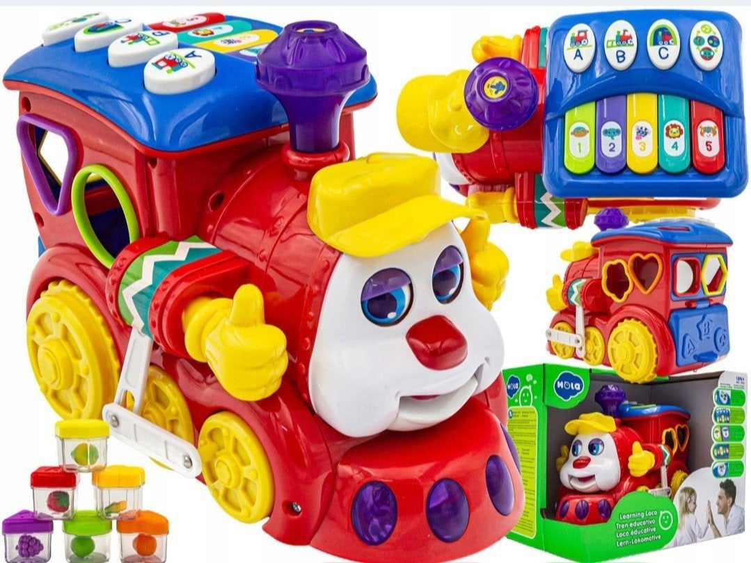 Nieuwe Speelgoedlocomotief Treintje met Vormen en Geluid, Ophalen of Verzenden, Nieuw
