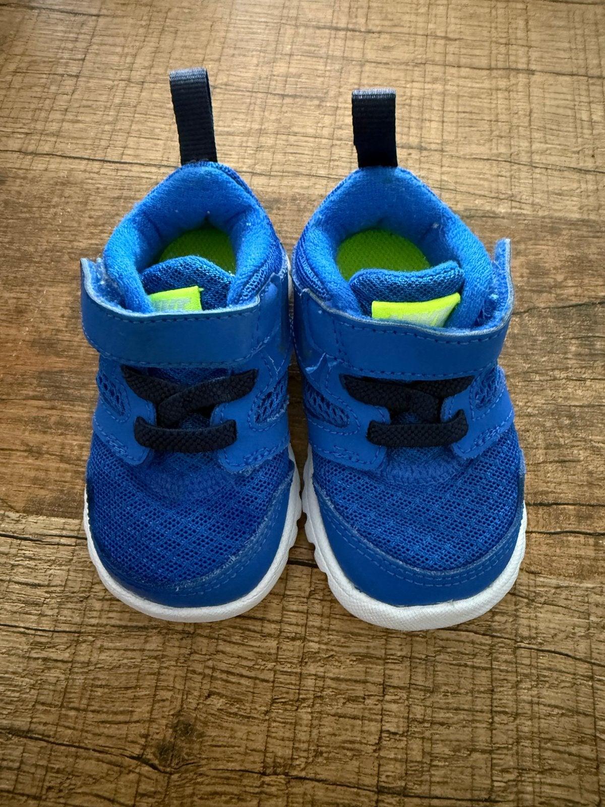 Nike baby schoentjes blauw maat 18.5, Ophalen of Verzenden, Zo goed als nieuw, Jongetje of Meisje, Schoentjes