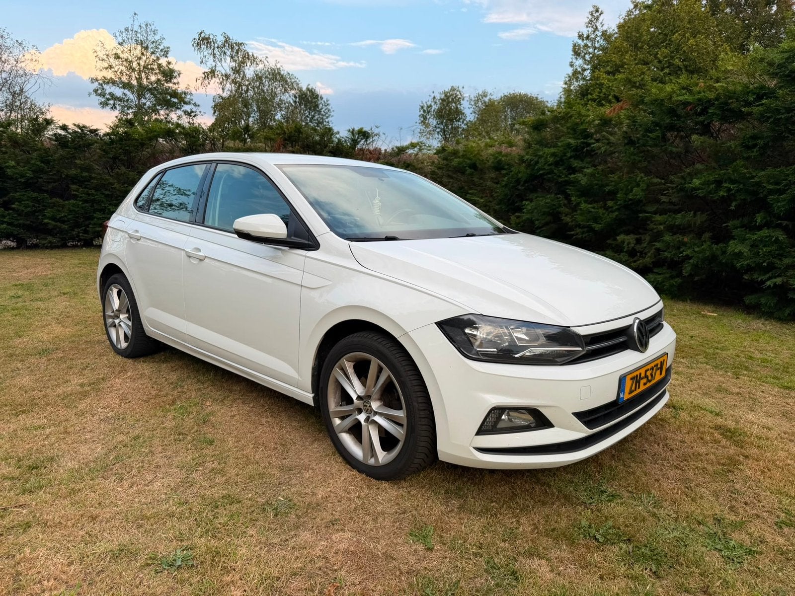 Volkswagen Polo 1.6 TDI 95pk 2019 Wit, Auto's, Volkswagen, Stof, Wit, Origineel Nederlands, Particulier