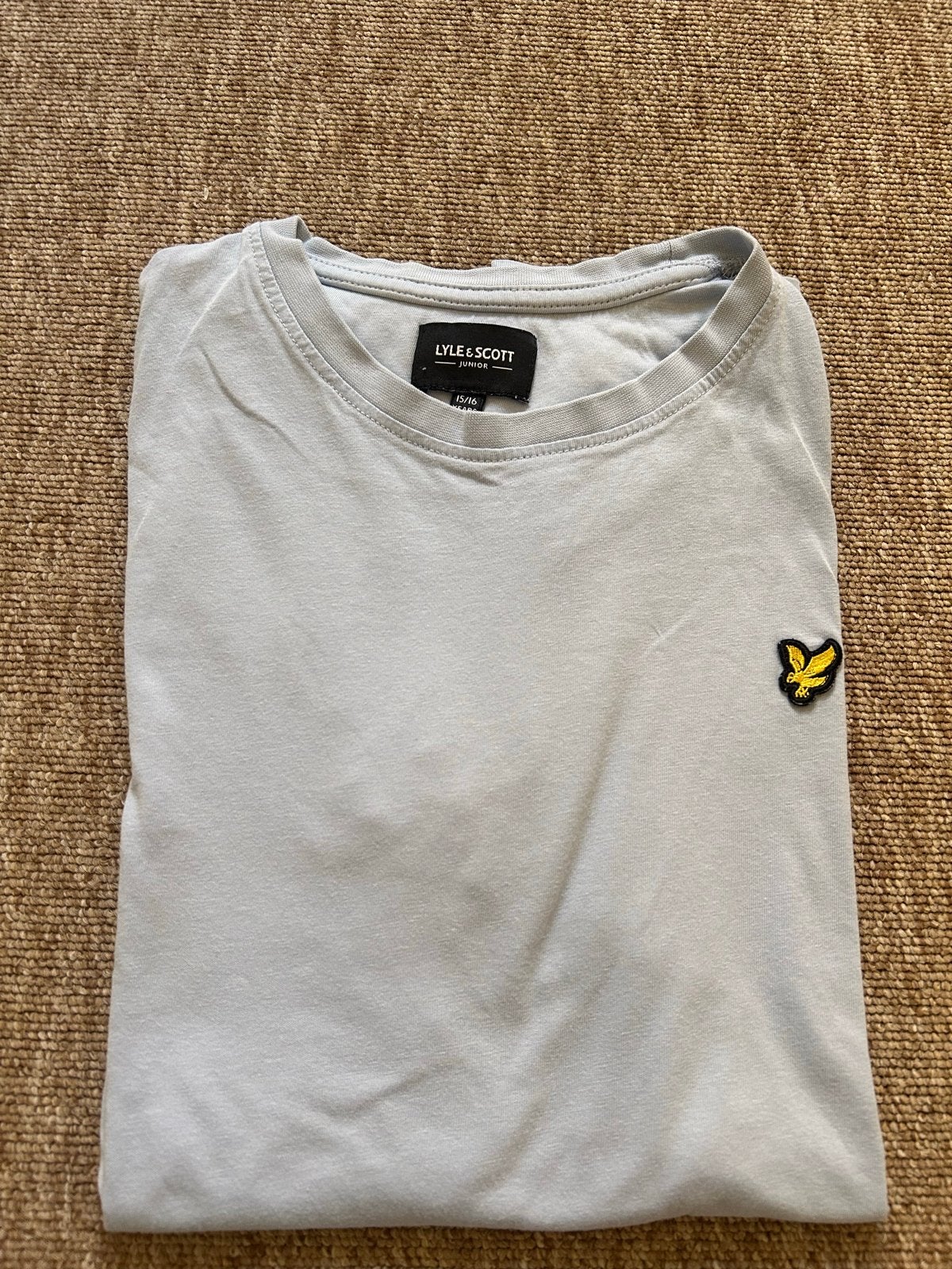 Lyle & Scott T-shirt lichtblauw - Maat 15/16 jaar (176), Kinderen en Baby's, Ophalen of Verzenden, Zo goed als nieuw, Jongen of Meisje